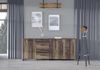 Beistellschrank >Celon< in Old Wood Vintage - 206.1x86.3x41.6cm (BxHxT) Bild 2