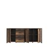 Beistellschrank >Celon< in Old Wood Vintage - 206.1x86.3x41.6cm (BxHxT) Bild 5
