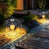 LED Solarleuchte, Erdspieß, Kugel, Glas, H 41 cm Bild 5