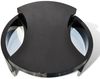 vidaXL Couchtisch Form-Verstellbar Hochglanz Schwarz 240425 Bild 4