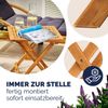 Casaria Beistelltisch, klappbar, Holz Akazie, 46 x 46 cm Bild 3