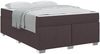 vidaXL Bettrahmen mit Matratze Dunkelbraun 140 x 200 cm Stoff 3399190 Bild 2