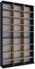 VCM Standregal Megosa 919576 Anthrazit / Honig-Eiche H. 181 x B. 102 x T. 23 cm Bild 3