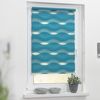 Lichtblick Sonnenschutzsysteme GmbH Doppelrollo Stockholm 70 cm x 150 cm (BxL) Petrol Duo Rollo in extravagantem Stil; Klemm- und schraubbar; Lichtdurchlässig und blickdicht Bild 4