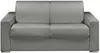 Vente-unique - CALITO Sofa Kunstleder Grau - B 223 cm94 cm x H 87 cm x L 174 cm Bild 2