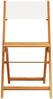 vidaXL Gartenstühle 6 Stk. Klappbar Cremeweiß Stoff und Massivholz 3214611 Bild 4