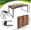 Gardlov Campingstuhl Klappgartentisch + 4 Campingstühle, Koffer, Höhenverstellung (Spar-Set, 5 St), Klappgartentisch + 4 Campingstühle, Koffer, Höhenverstellung Bild 2