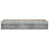 vidaXL Bettgestell Betongrau 90x200 cm 3203827 Bild 4