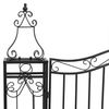 vidaXL Gartentor Schwarz 121x8x180 cm Schmiedeeisen 363433 Bild 4