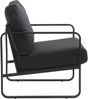CLP Lounger Manea mit Metallgestell,schwarz Kunstleder Bild 4