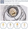 ZMH Pendelleuchte Treppenhaus Pendellampe Modern - 230CM Höheverstellbar Hängeleuchte 10 Flammig aus Glas Lampe G9 Kristall Esszimmerlampe für Wohzimmer Esszimmer Küche Esstisch (ohne Leuchtmittel) Bild 5
