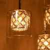 ZMH Pendelleuchte Treppenhaus Pendellampe Modern - 230CM Höheverstellbar Hängeleuchte 10 Flammig aus Glas Lampe G9 Kristall Esszimmerlampe für Wohzimmer Esszimmer Küche Esstisch (ohne Leuchtmittel) Bild 4