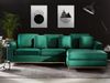 Ecksofa Samtstoff grün linksseitig OSLO Bild 3