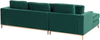 Ecksofa Samtstoff grün linksseitig OSLO Bild 5
