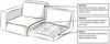 OTTO home Ecksofa Henry, L-Form, Breite 294 cm, mit Metallbeinen, Wellenunterfederung, wasserabweisender Stoff Bild 4