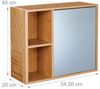 Relaxdays Spiegelschrank mit Regalfächern Bild 5