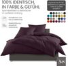 Bettwaesche-mit-Stil Mako-Satin Spannbettlaken brombeer 70x200cm Bild 2
