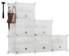 Sekey Schuhregal Schuhregal Schuhschrank Schuh-Organizer Stecksystem DIY-Regal, 1-tlg 24 Paar Schuhe Kunststoff mit Weiß 6 Tür Bild 4