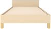 Bettgestell mit Kopfteil Creme 100x200 cm Stoff [347396] Bild 5