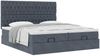 vidaXL Ottoman-Bett mit Matratzen Dunkelgrau 160x200 cm Samt 3313785 Bild 5