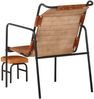 vidaXL Relaxsessel mit Fußhocker Braun Echtleder 323728 Bild 5