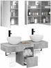 vidaXL Badezimmerschrank-Set 5 pcs Betongrau 43 x 11,5 x 60,5 cm 3406290 Bild 3