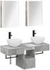 vidaXL Badezimmerschrank-Set 5 pcs Betongrau 43 x 11,5 x 60,5 cm 3406290 Bild 2