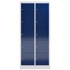 XL Schließfachschrank Fächerschrank 5 Fächer 1800 x 400 x 500 mm lichtgrau/blau Bild 3