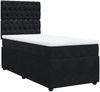 vidaXL Boxspringbett mit Matratze Schwarz 90x190 cm Samt 3294522 Bild 3