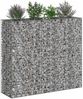 vidaXL Gabionen Hochbeet 2 pcs Silber 170 x 50 x 150 cm 3422234 Bild 3