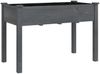 vidaXL Pflanzkübel mit Einsatz Grau 118x59x76 cm Massivholz Tanne 364235 Bild 2