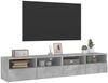 vidaXL TV-Wandschränke 2 Stk. Betongrau 80x30x30 cm Holzwerkstoff 836875 Bild 5