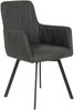 2er Set Sesselstuhl Gesa - Vintage Anthrazit - drehbar Bild 2