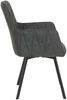 2er Set Sesselstuhl Gesa - Vintage Anthrazit - drehbar Bild 3
