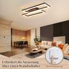 ZMH Deckenleuchte LED Warmweiß 21W Quadrate Holz Deckenlampe für Schlafzimmer & FlurLED fest integriert, Warmweiß, Die Leuchte eignet sich für Räume von 8-15 Quadratmetern. Bild 5