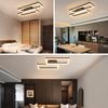 ZMH Deckenleuchte LED Warmweiß 21W Quadrate Holz Deckenlampe für Schlafzimmer & FlurLED fest integriert, Warmweiß, Die Leuchte eignet sich für Räume von 8-15 Quadratmetern. Bild 4