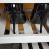 Sitzbank Schuhschrank Schuhregal Truhenbank Körben Holz Kissen Bank Weiß Grau Bild 4