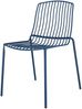 Mori Outdoor Stuhl aus Stahl blau ohne Armlehnen Bild 1