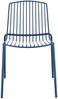 Mori Outdoor Stuhl aus Stahl blau ohne Armlehnen Bild 3