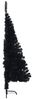vidaXL Künstlicher Halb-Weihnachtsbaum mit Ständer Schwarz 150 cm PVC 344676 Bild 5