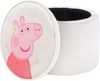 roba Kinderhocker 'Peppa Pig' rund - gepolstert - mit Samtstoff bezogen - Beige Bild 4