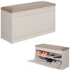 Platan Room Schuhschrank Schuhregal mit Sitzkissen, Schuhkommode, Schuhbank 100 cm Kaschmir Bild 5