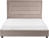 Wasserbett Samtstoff ROUEN 140 x 200 cm Taupe Bild 4