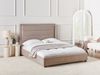 Wasserbett Samtstoff ROUEN 140 x 200 cm Taupe Bild 3