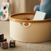 Lumaland Bambus-Aufbewahrungsbox rund 3er-Set rosa 45x20cm/38x16cm/30x12cm Bild 5