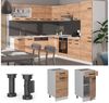 Küchenunterschrank R-Line Goldkraft Eiche 40 cm ohne Arbeitsplatte Vicco Bild 2