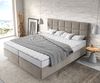 Boxspringbett Dream-Fine 180x200 cm Mikrofaser Beige mit Matratze und Topper Bild 4