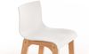 Barhocker DELHI - Weiß, Holz Barhocker mit Lehne Barstuhl Tresenhocker Tresenstuhl Kneipenhocker Kneipenstuhl Bild 5