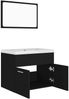 vidaXL Badmöbel-Set Schwarz Holzwerkstoff 3070866 Bild 5