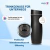 elasto Thermobecher 350 ml doppelt isolierter Kaffeebecher aus Edelstahl, Isolierbecher, Teebecher, Heißgetränke, Coffee mug, Stylisch, Robust Bild 3